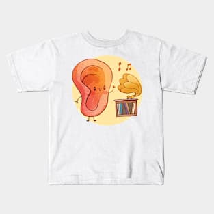 5 Senses - Hearing Sense Kids T-Shirt